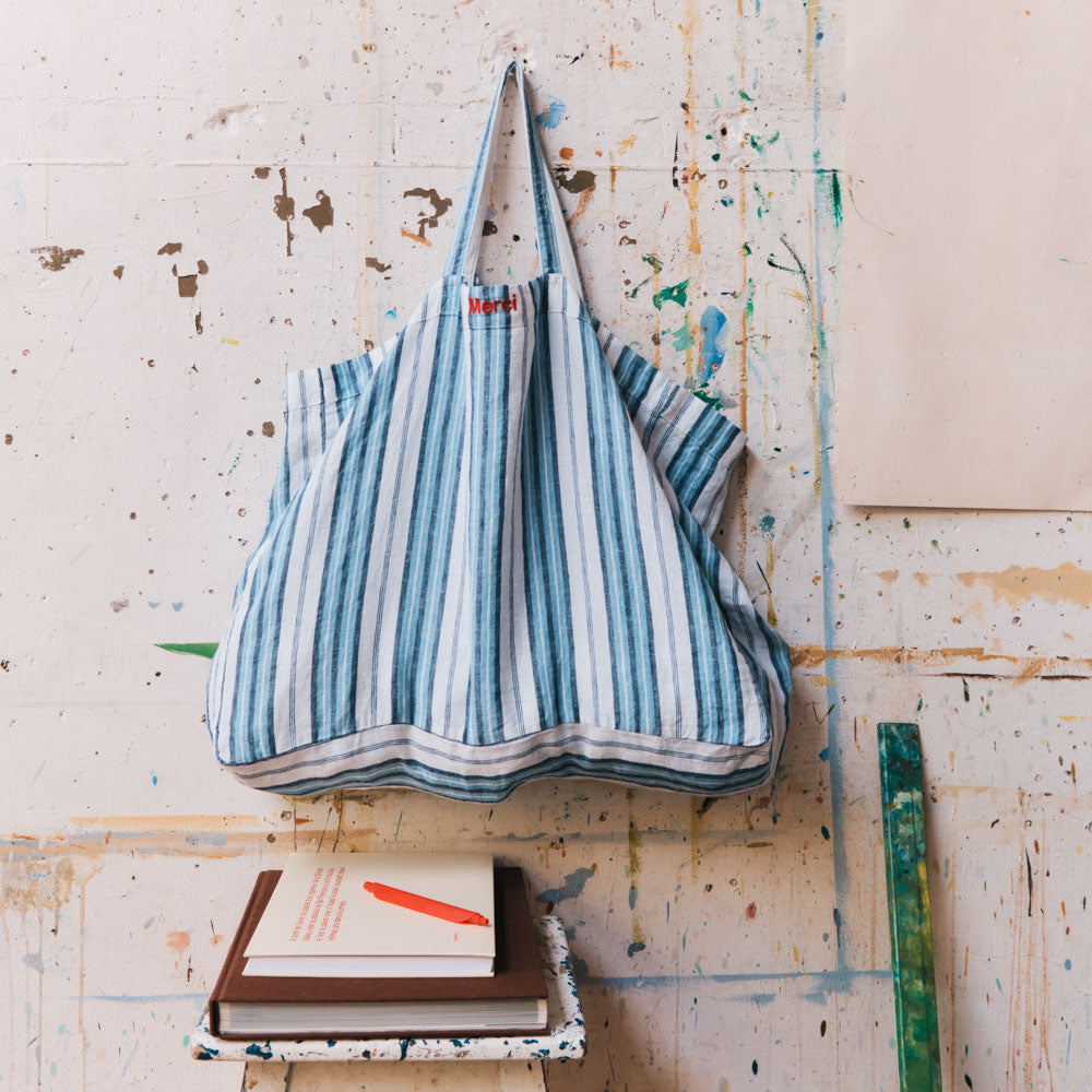 Cabas en Lin Lavé - Grand Sac Cabas en Lin pour les Courses