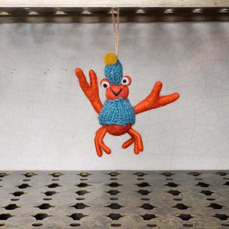 Ornement tissé - Crabe