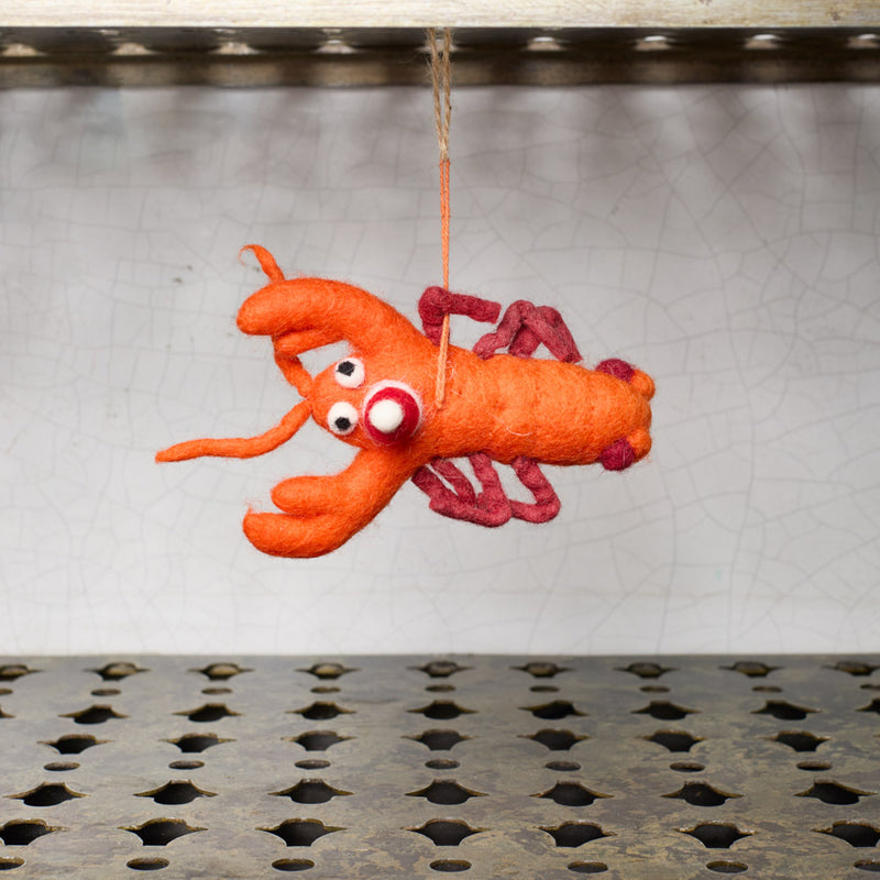 Ornement tissé - Homard festif