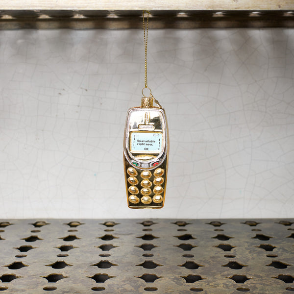 Ornement - Téléphone doré