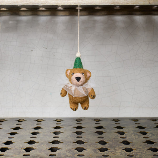 Ornement tissé à la main - Ours de cirque