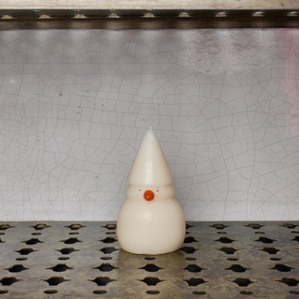 Bougie Bonhomme de neige - Afroart