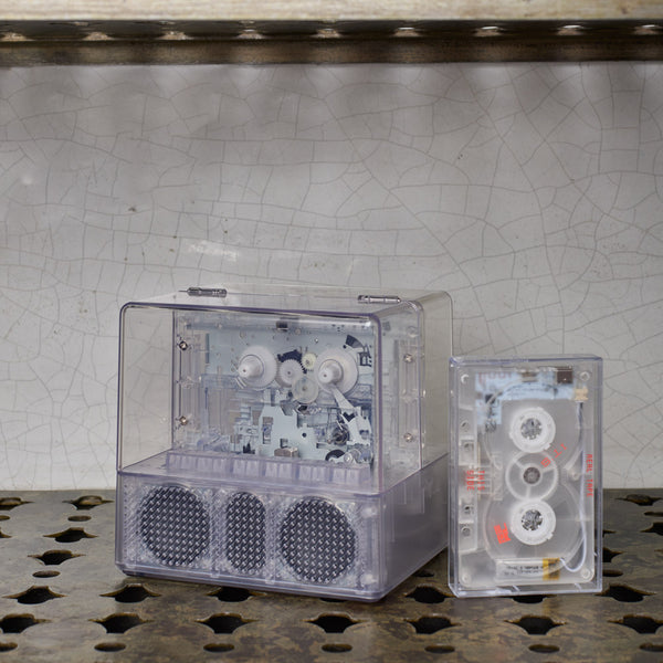 Lecteur cassette et enceinte - Bluetooth 5.0 - Transparent