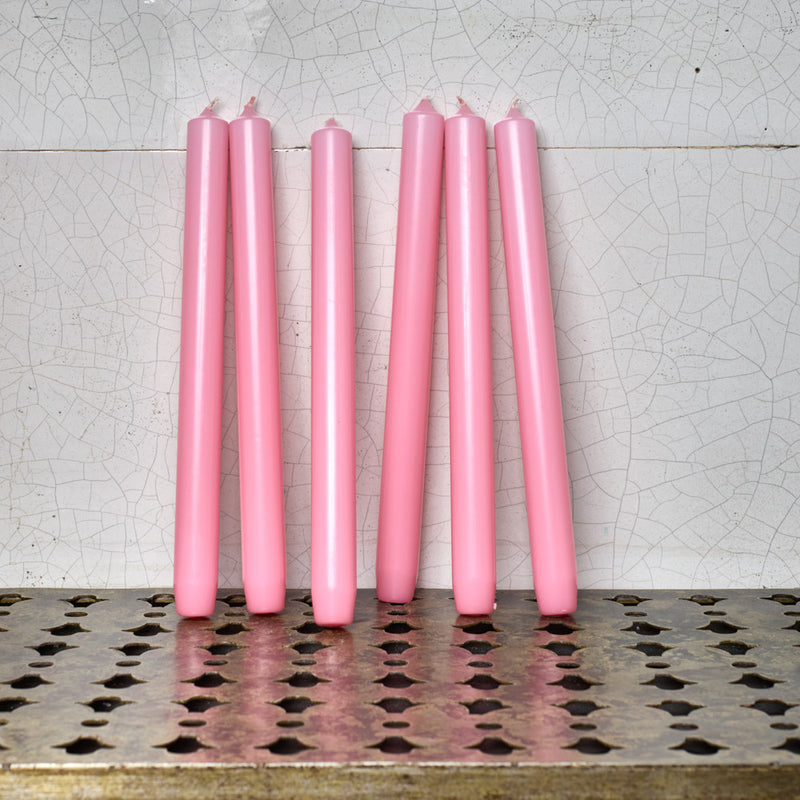 Trudon - Lot de 6 bougies royales - Rose tendresse