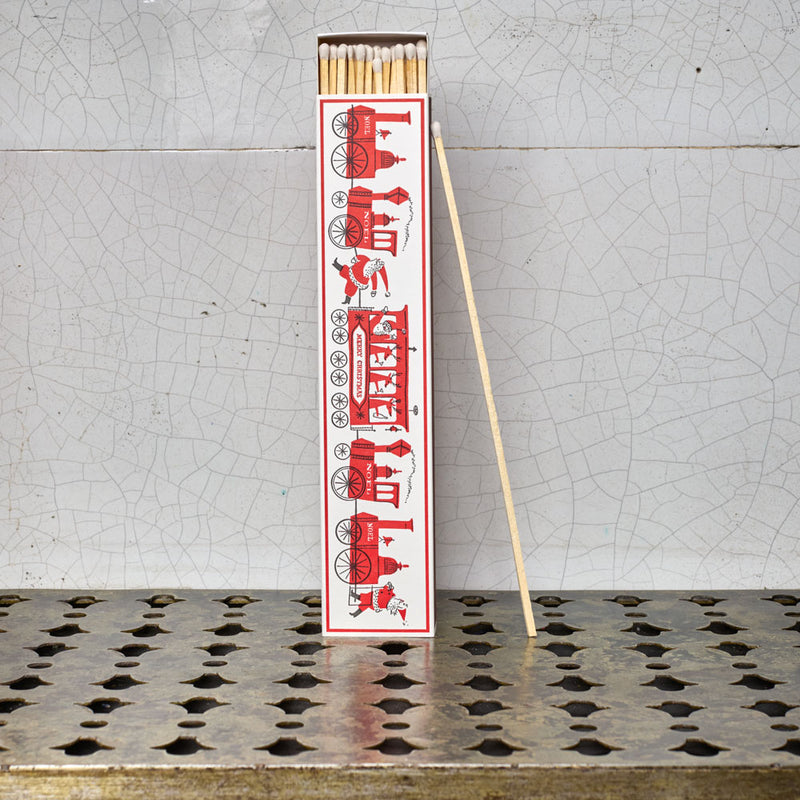 Boîte de 45 allumettes longues - Train de Noël