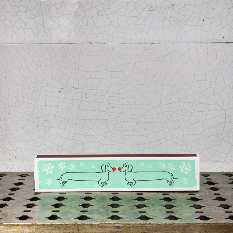 Boîte de 45 allumttes longues - Teckels de Noël