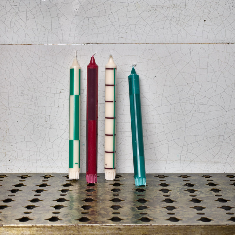 Lot 4 bougie Motifs - Vert