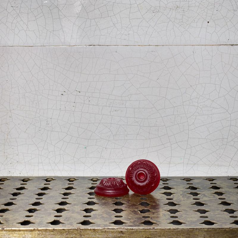 Coffret de 2 bougeoirs - Bordeaux