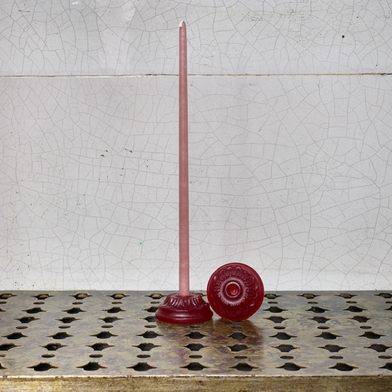 Coffret de 2 bougeoirs - Bordeaux