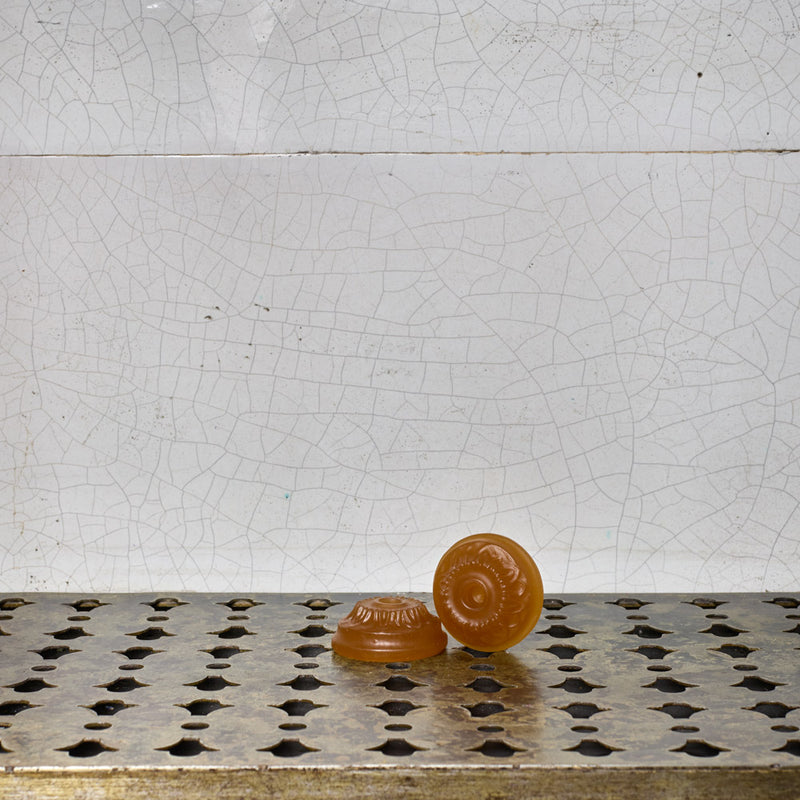 Coffret de 2 bougeoirs - Vieille cire