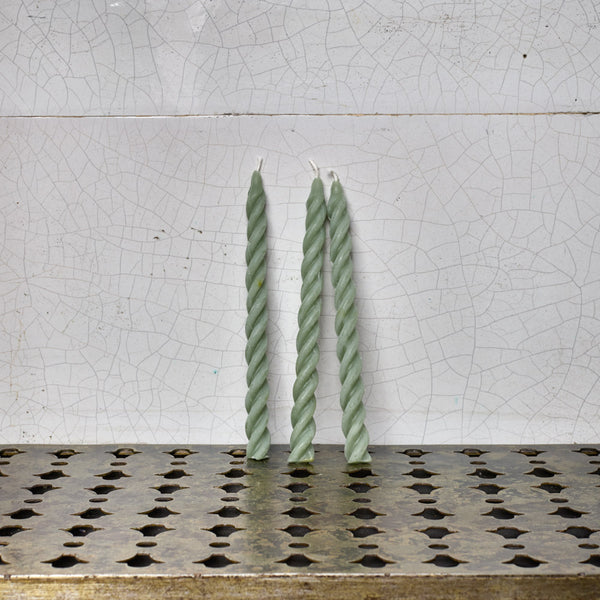 Lot de 3 bougies spirales - Sauge