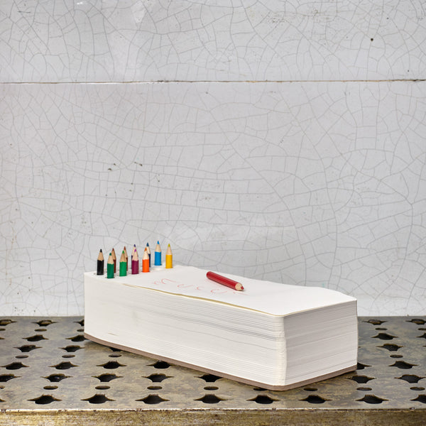 Set - bloc à dessin et crayons de couleurs