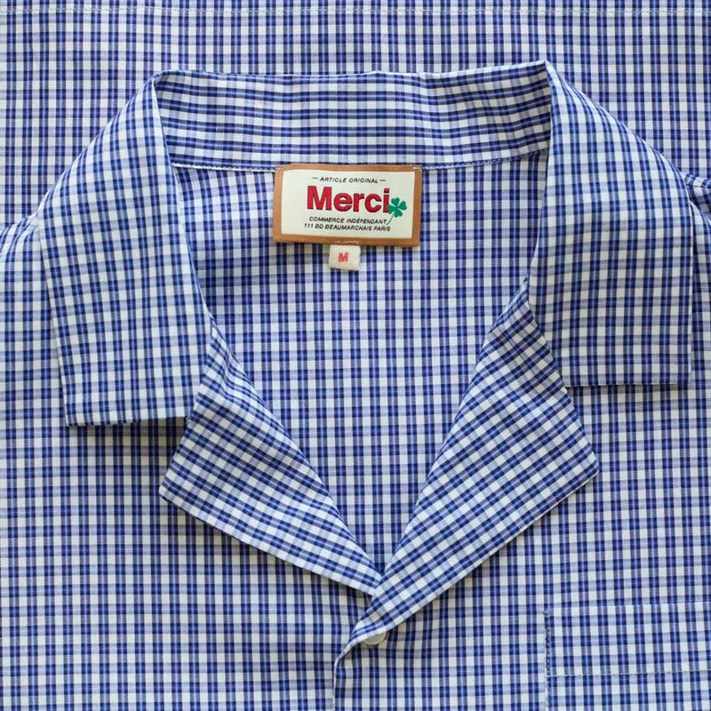 Merci - Pyjama en Coton - Carreaux Bleu