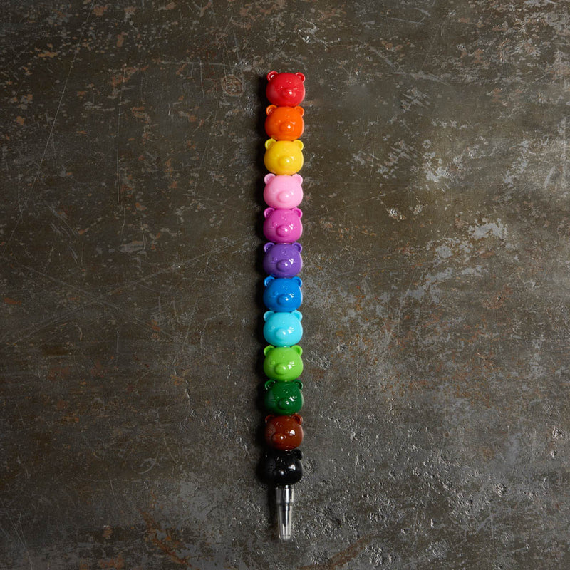 Crayons de couleurs empilables - Oursons