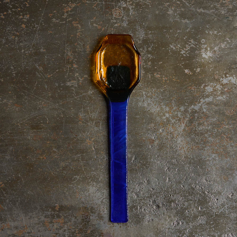 Cuillère à café en verre - Jaune