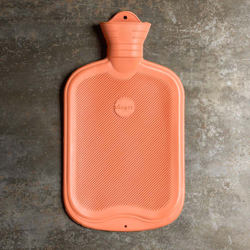 Bouillotte Rayures - Rouge & Camel