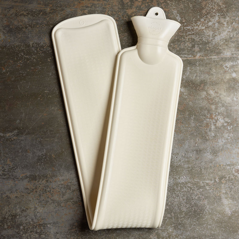 Bouillotte Longue Rayures - Taupe & Bleu