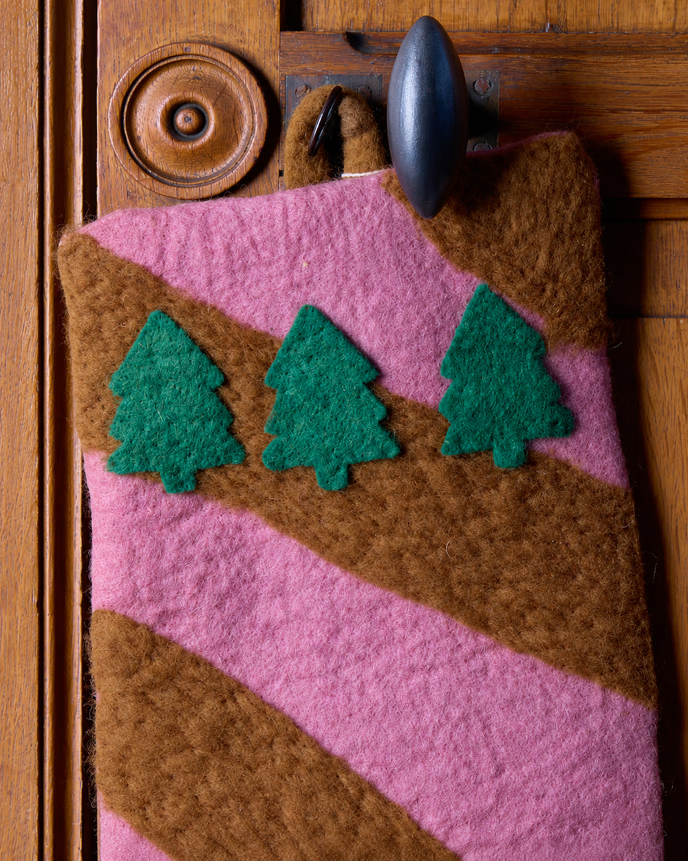 Handwoven Ornament - Christmas Stocking