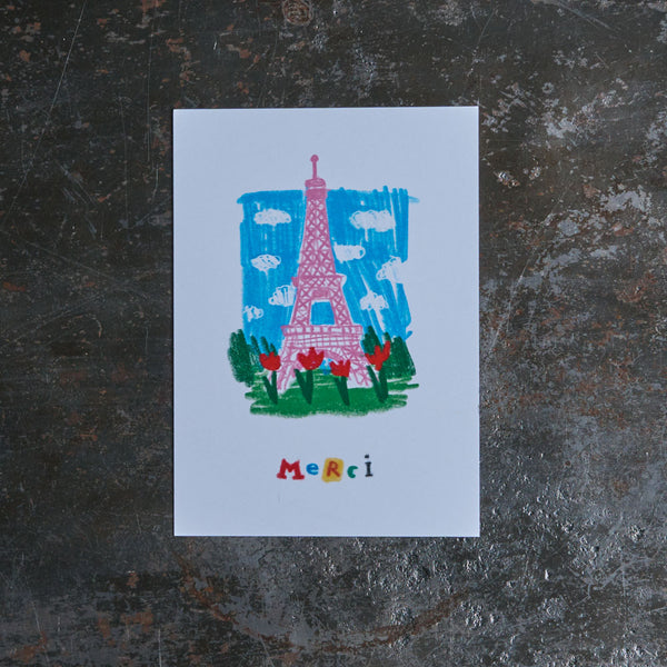 Carte postale Tour Eiffel - Merci X Shia McShia