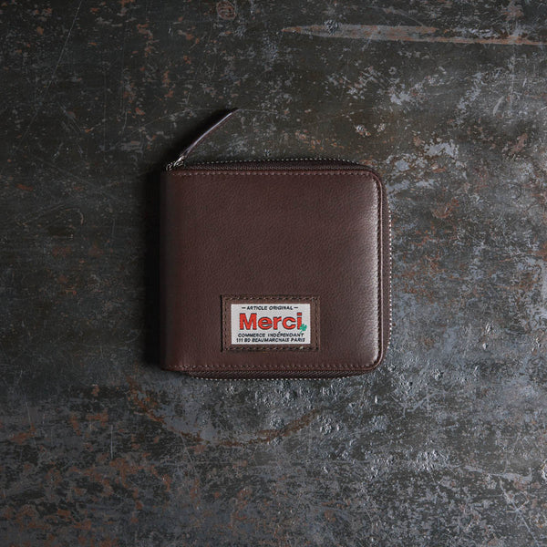 Merci - Zip Wallet - Chocolate