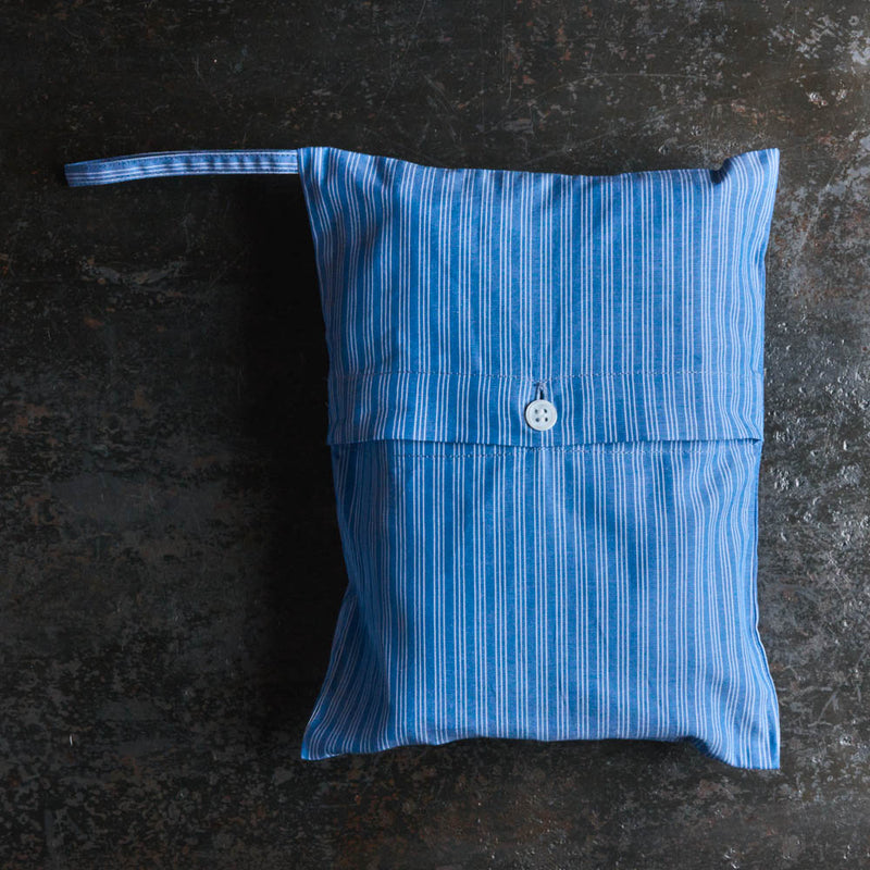 Merci - Pyjama en Coton - Rayures Doubles Bleu