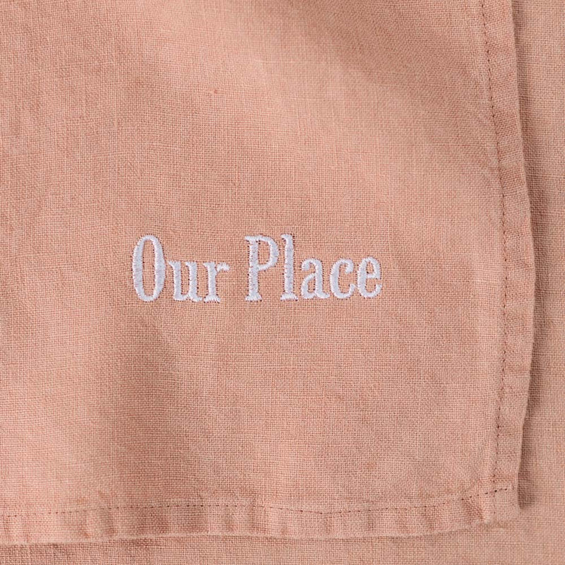 Merci x Our Place - Set de table en lin lavé - Rose Argile