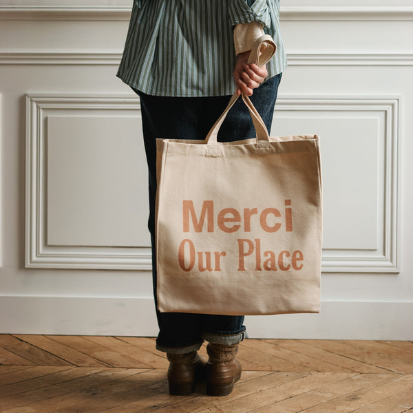 Merci x Our Place - Totebag - Ecru