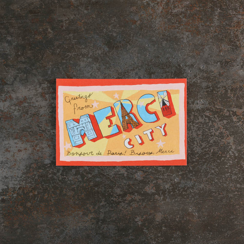 Carte postale - Greetings from Merci