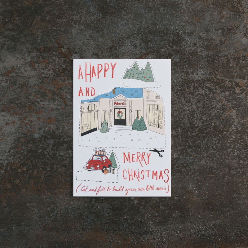 Carte postale Merci - Happy Christmas