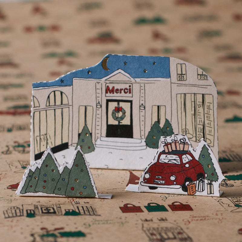 Carte postale Merci - Happy Christmas