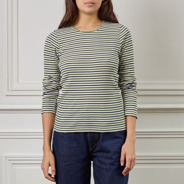 Merci - T-shirt Carla - Marine & Vert