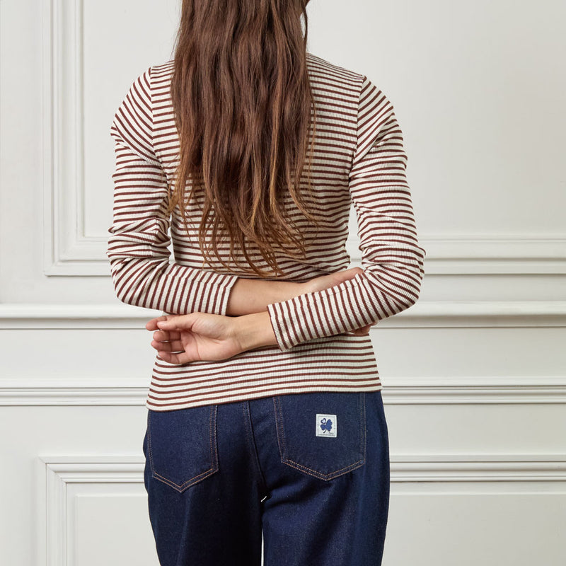 Merci - T-shirt Carla - Marron