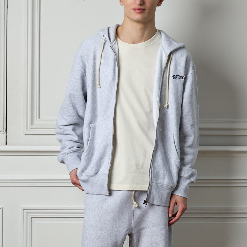 Merci x Champion - Sweat Full Zip Patch - Gris