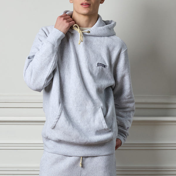 Merci x Champion - Sweat à Capuche Merci Patch- Gris