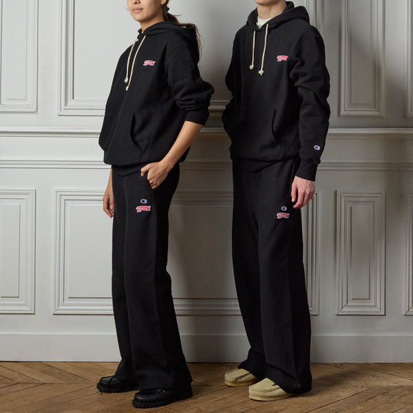 Merci x Champion - Sweat à Capuche Merci Patch - Noir