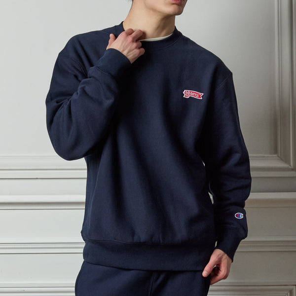 Merci x Champion - Crewneck Merci Patch - Navy