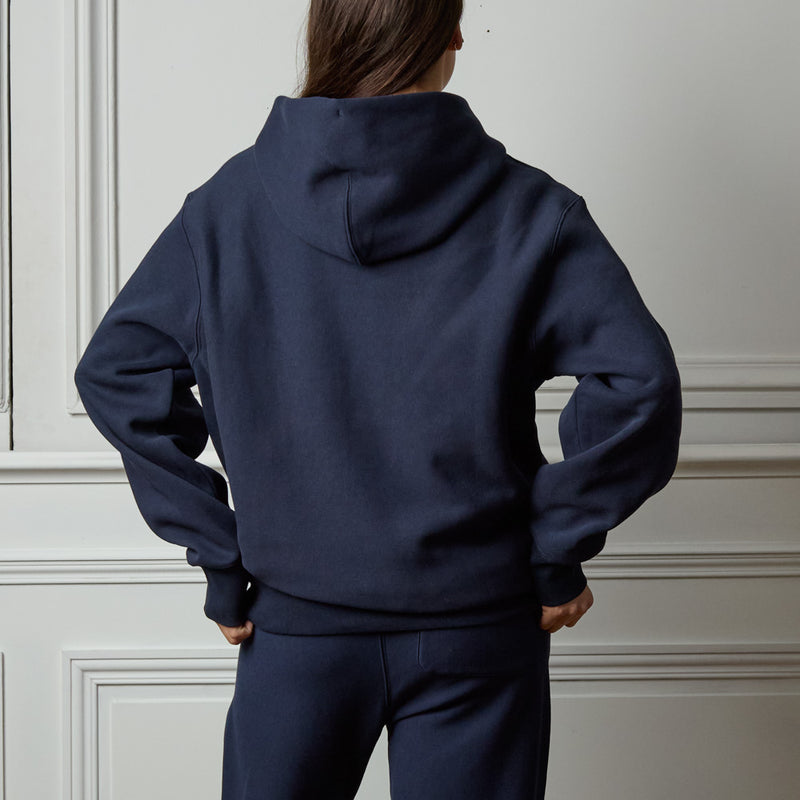 Merci x Champion - Sweat à Capuche Merci Patch - Navy