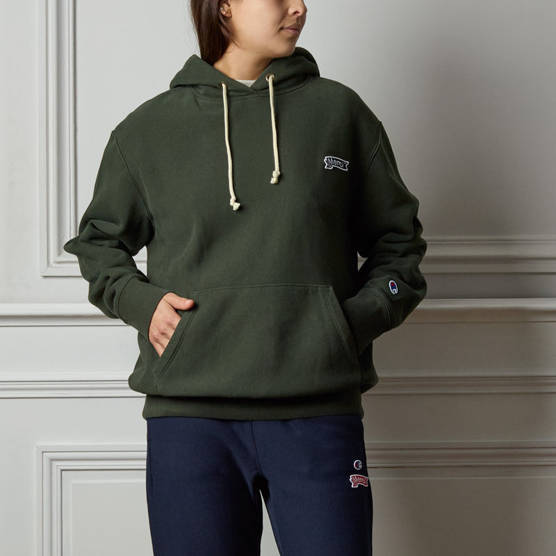Merci x Champion - Sweat à Capuche Merci Patch- Forest