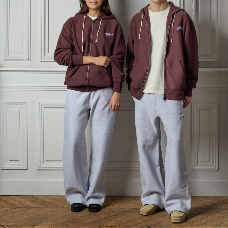 Merci x Champion - Sweat Full Zip Patch - Wine