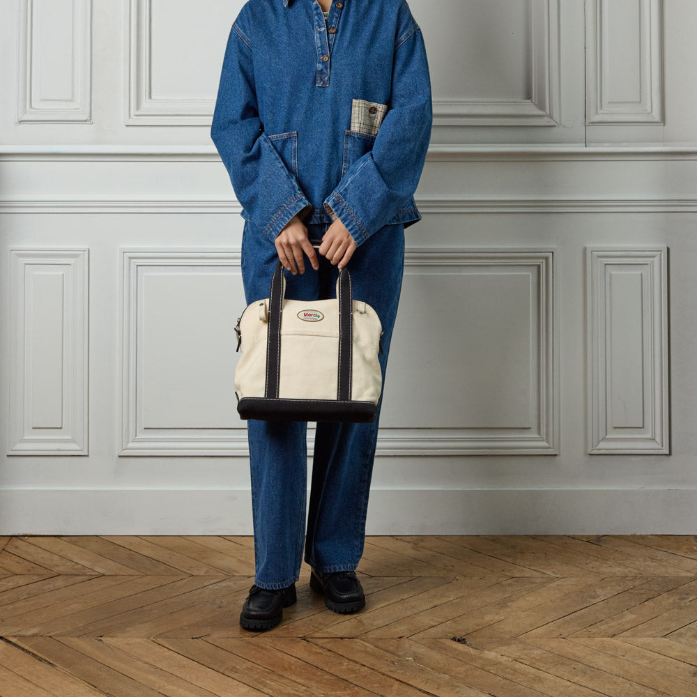 Merci - Paris Bag - Ecru & Black – Merci Paris