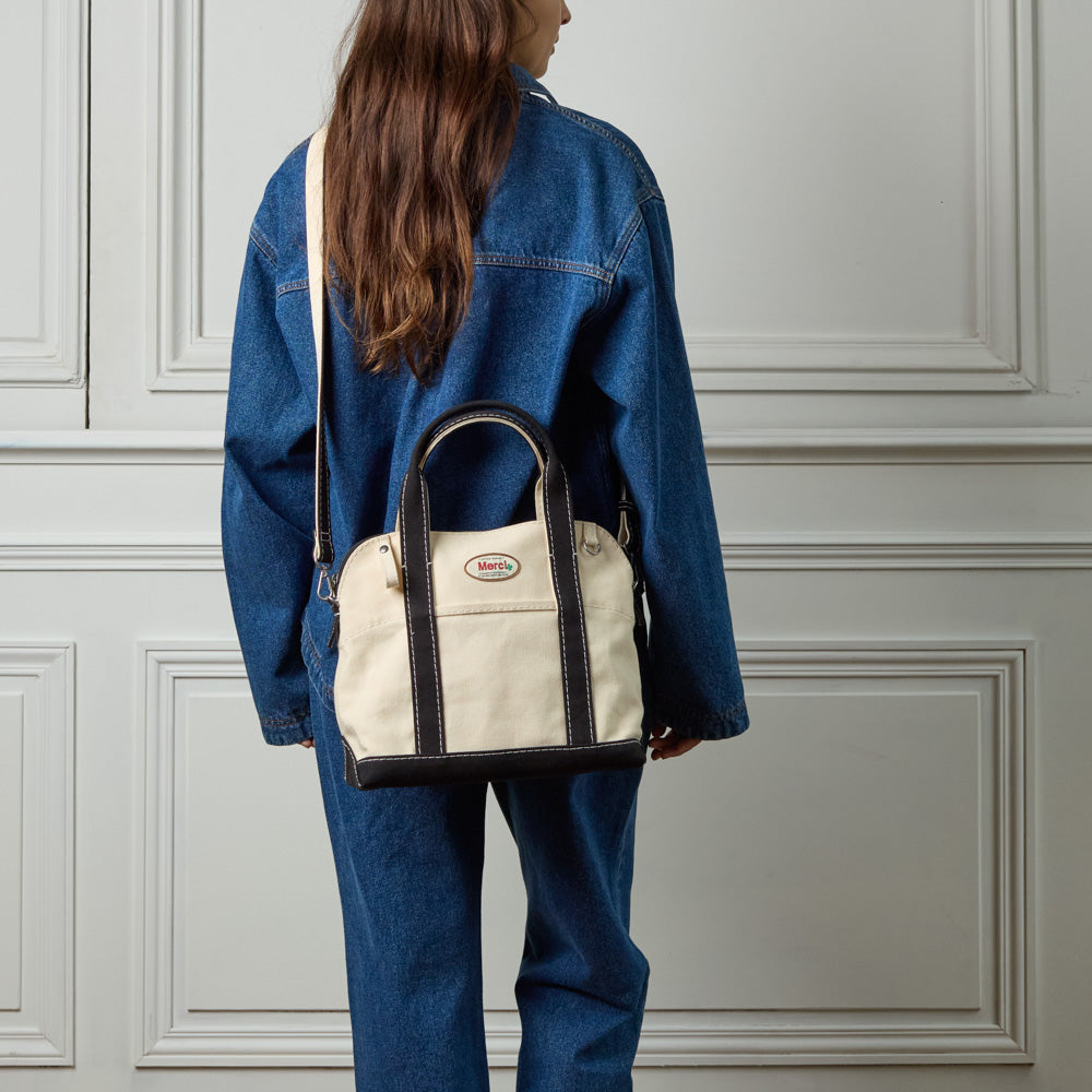 Merci - Paris Bag - Ecru & Black – Merci Paris