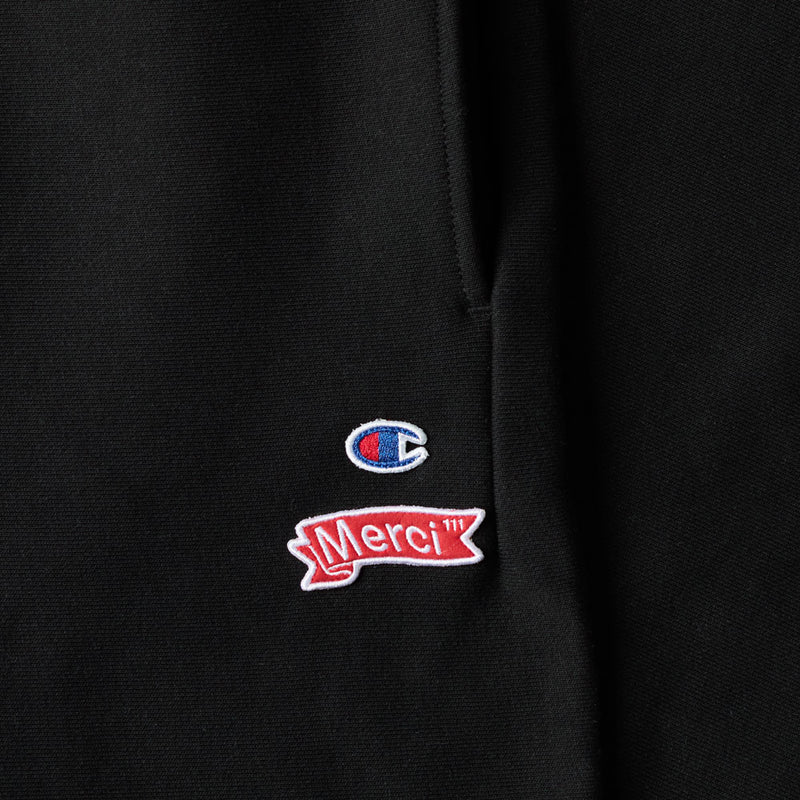 Merci x Champion - Jogging Straight Patch - Noir