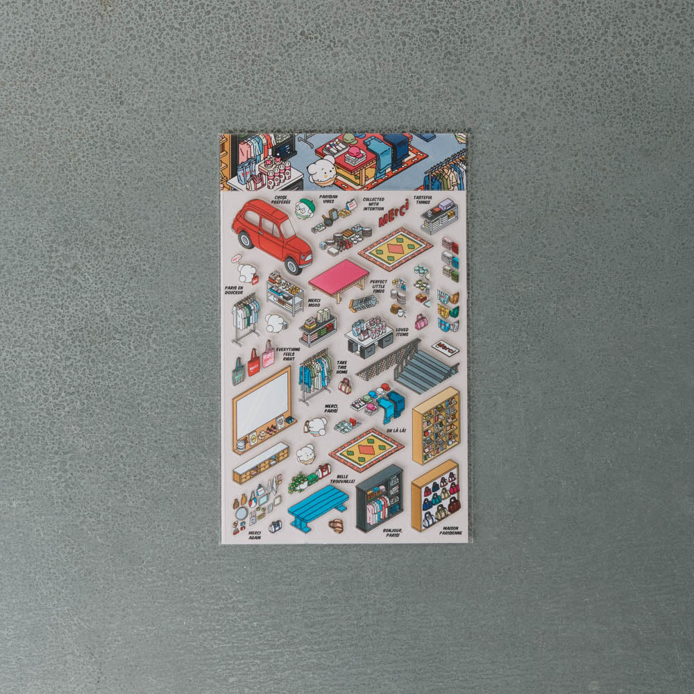 Kit stickers Merci #2 – Merci Paris