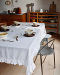 Merci - Nappe en lin brodé - 01 Ruché