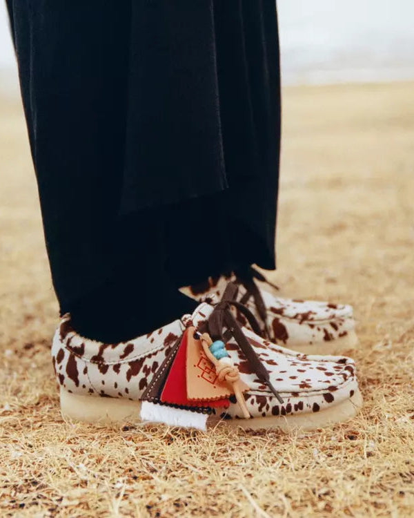 Clarks - Wallabee Moccasins - Cow Print