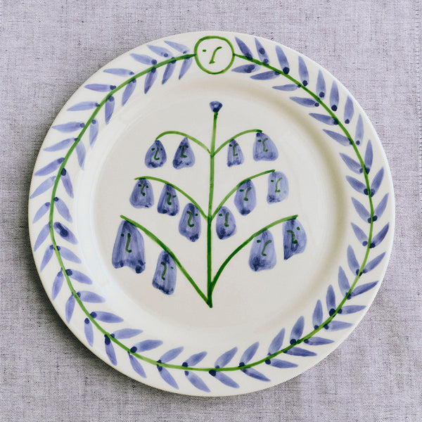 Assiette plate - Bluebells - Hay
