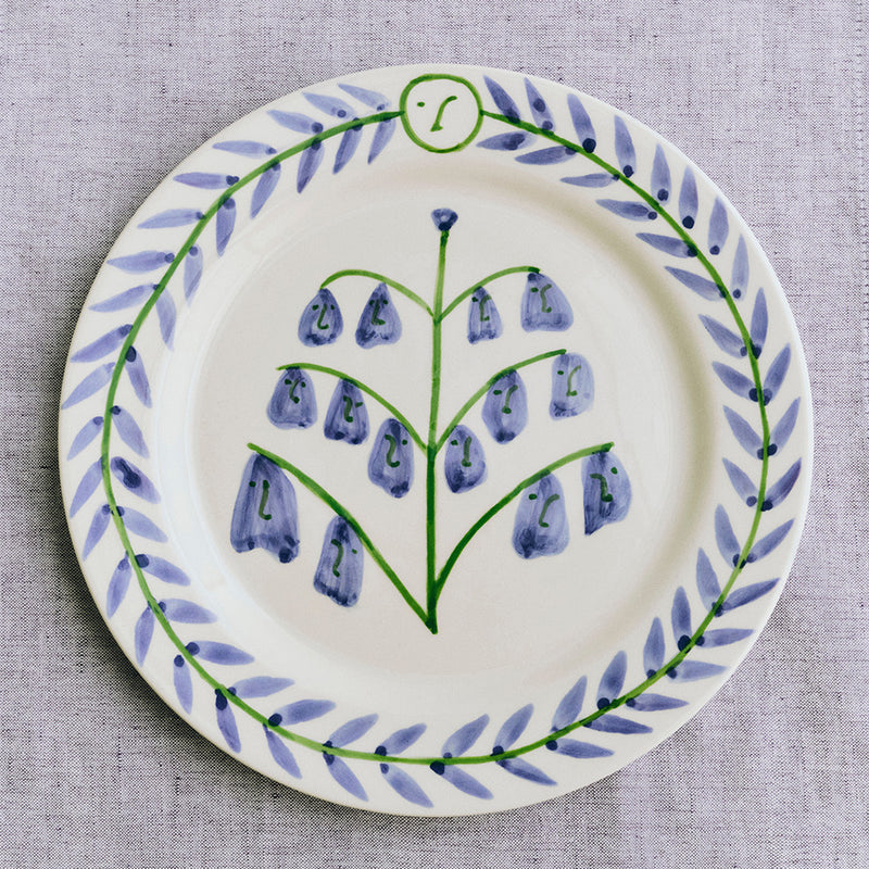 Assiette plate - Bluebells - Hay