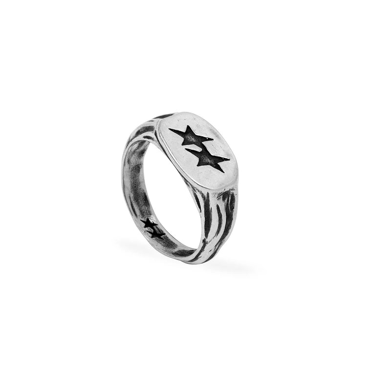 TWOJEYS - Superstar Signet Ring - Silver – Merci Paris