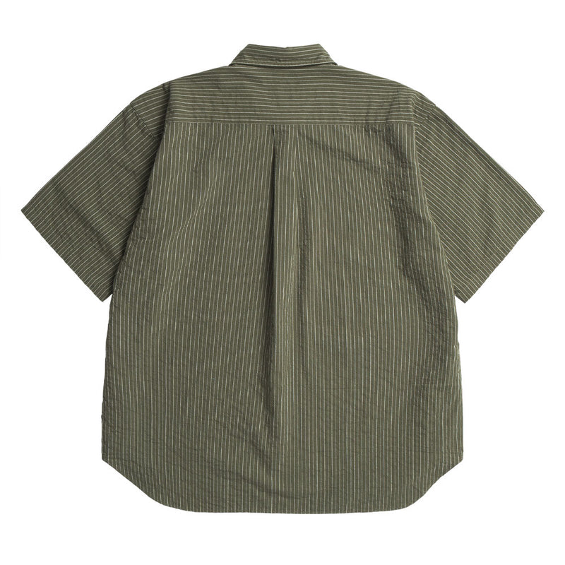 Norse Projects - Chemise Mo Rayures - Vert Moss