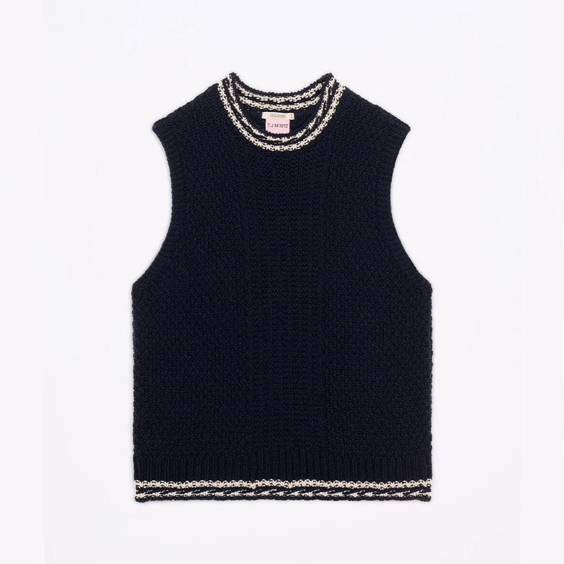 Tricots Jean Marc - Pull sans manches Meline - Marine